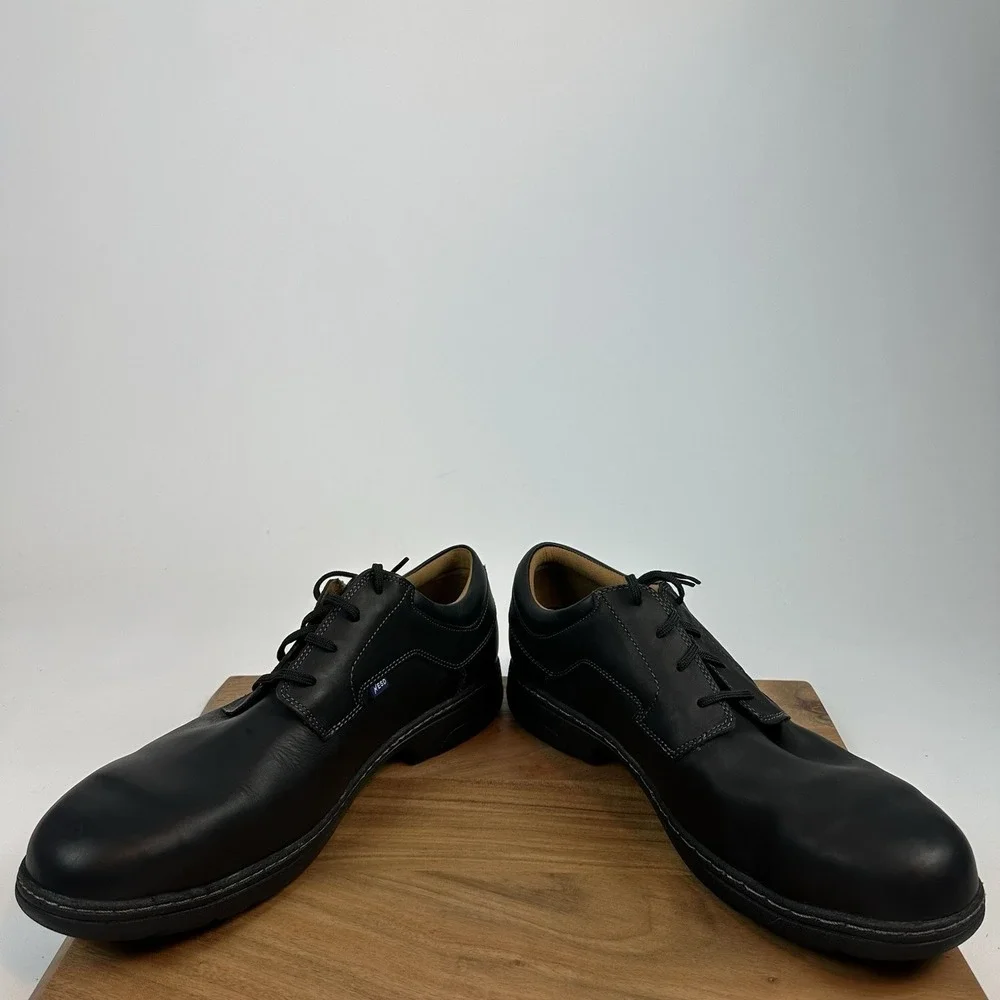 New Mens Timberland Pro Branston Black Oxford Alloy Safety Toe Shoes Sz 14‎ M